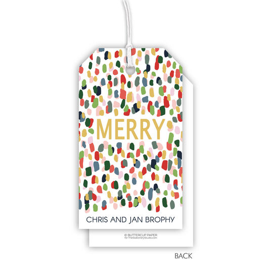 Colorful Specks Gift Tags